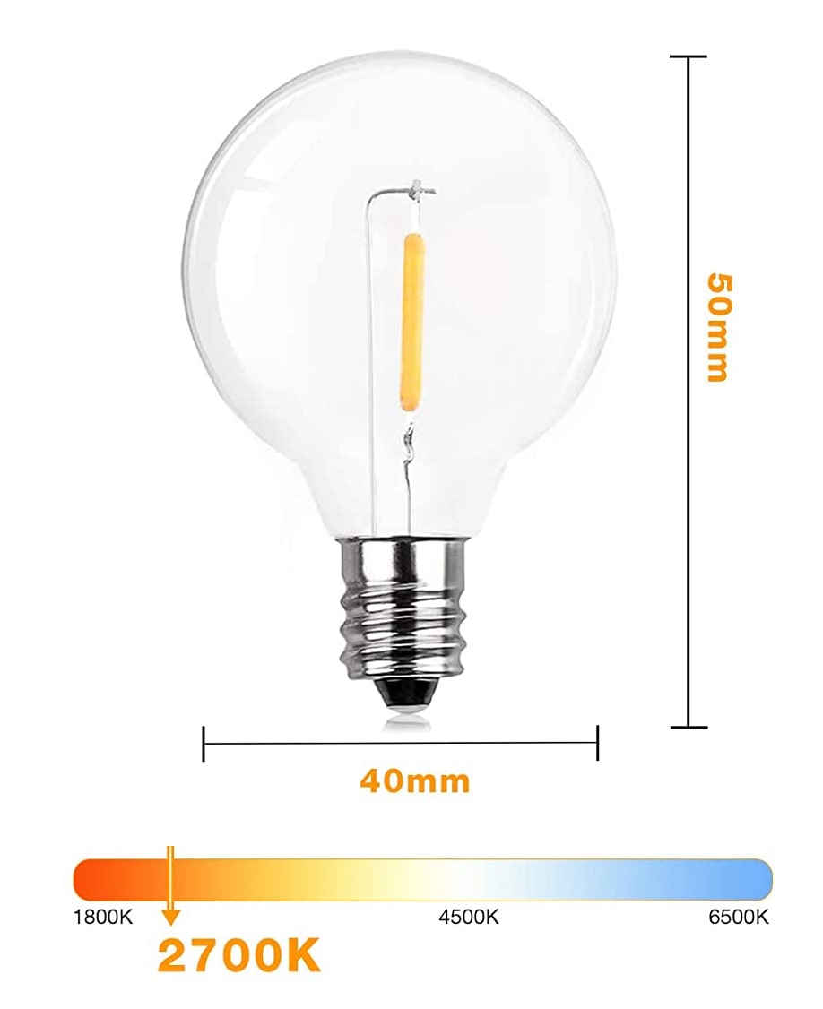 LED Lichterkette 15m Birne